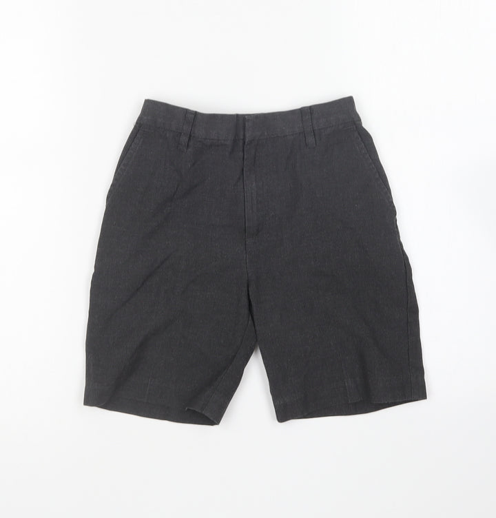 TU Boys Grey Polyester Chino Shorts Size 7 Years Regular