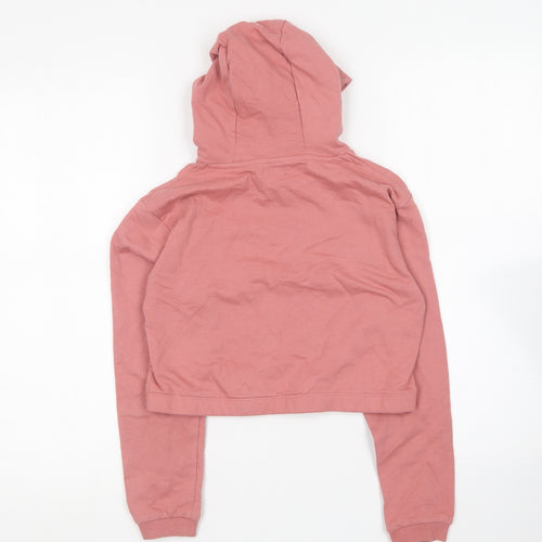 Studio Girls Pink Cotton Pullover Hoodie Size 10-11 Years