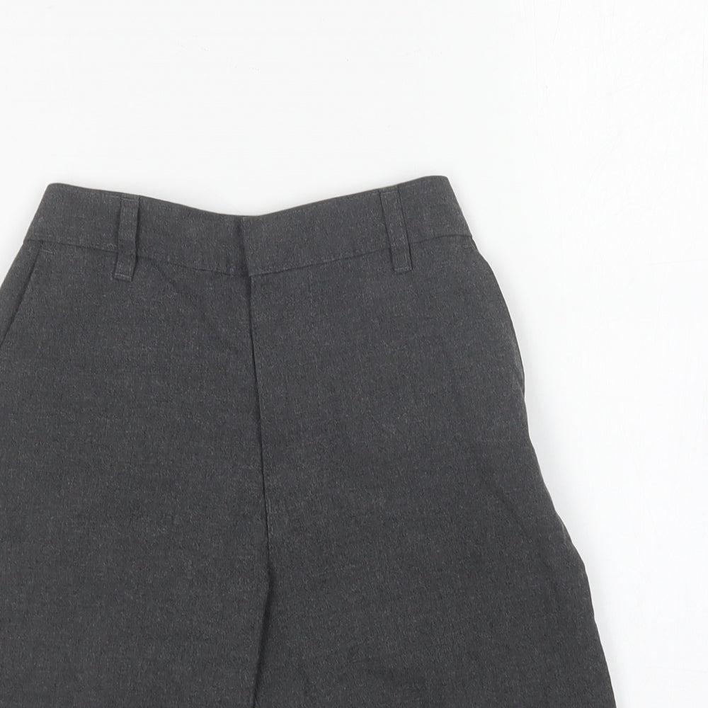 Marks and Spencer Boys Grey Polyester Chino Shorts Size 8-9 Years Regular