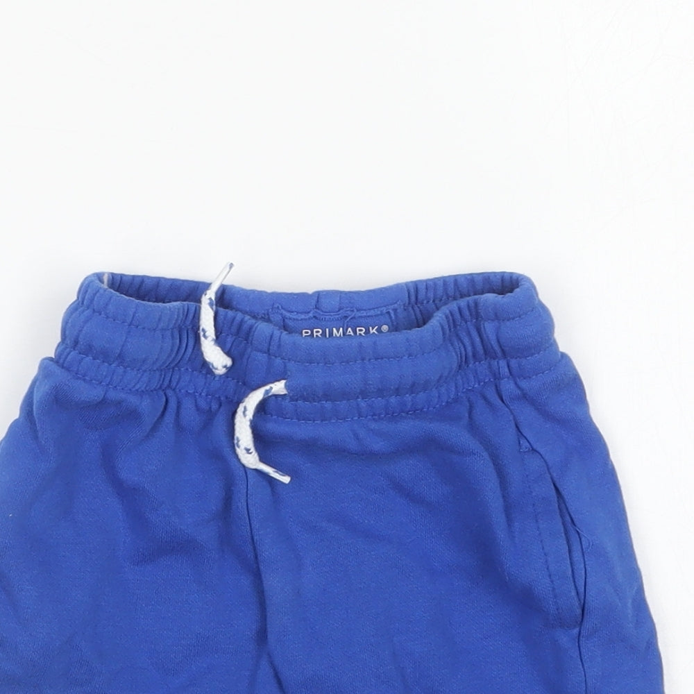 Primark Boys Blue Cotton Cropped Trousers Size 18-24 Months