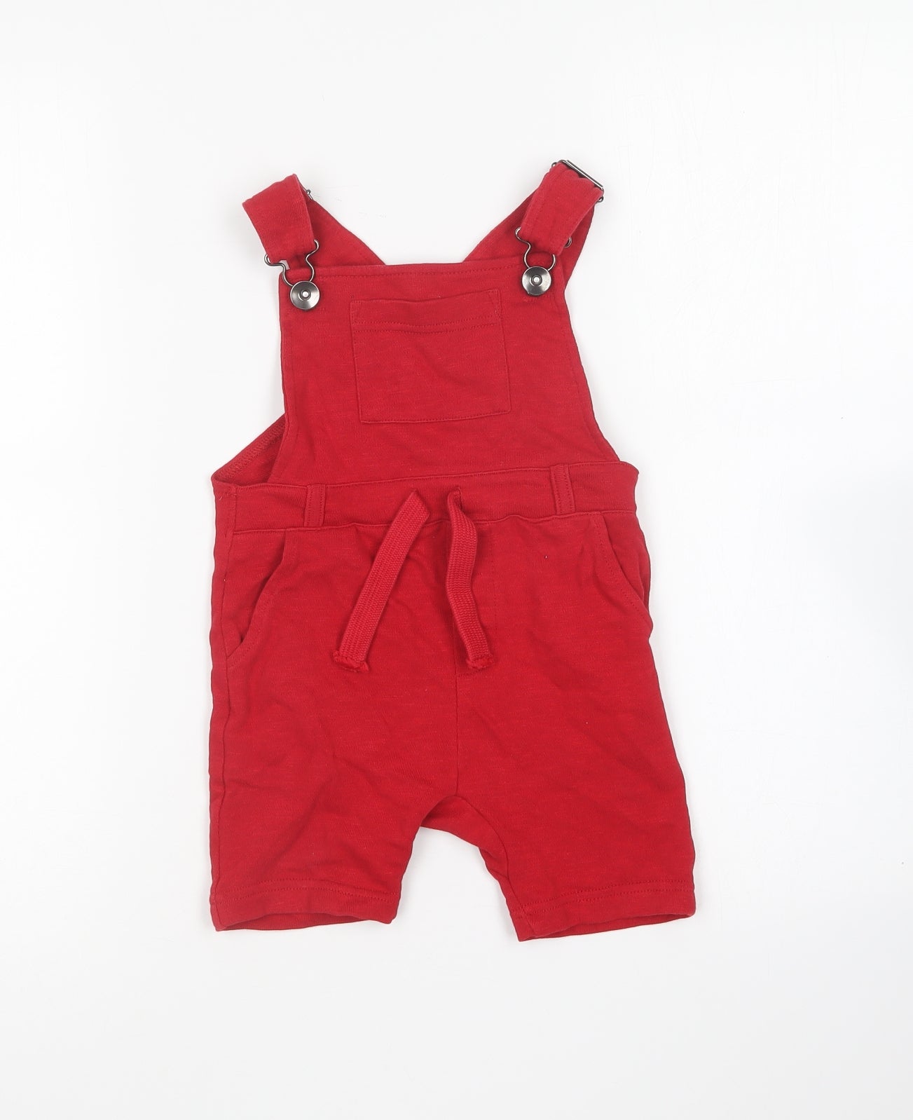 NEXT Baby Red Cotton Dungaree One-Piece Size 12-18 Months