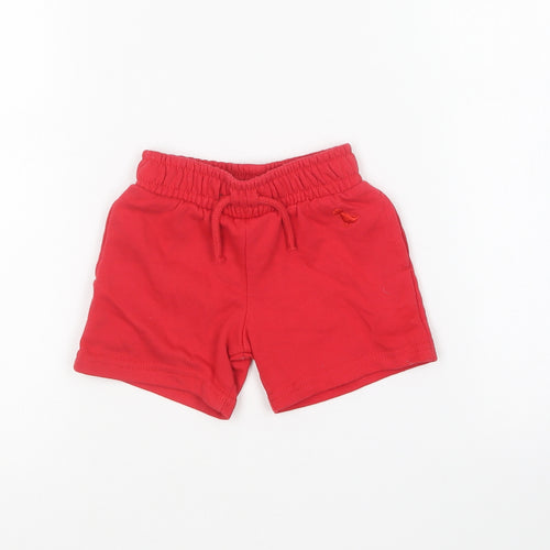 Dunnes Stores Baby Red Cotton Cropped Trousers Size 9-12 Months