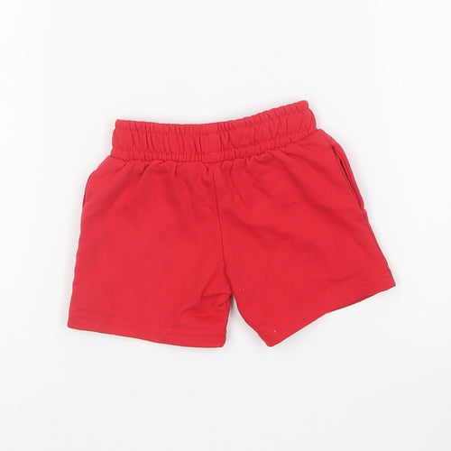 Dunnes Stores Baby Red Cotton Cropped Trousers Size 9-12 Months