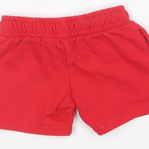 Dunnes Stores Baby Red Cotton Cropped Trousers Size 9-12 Months