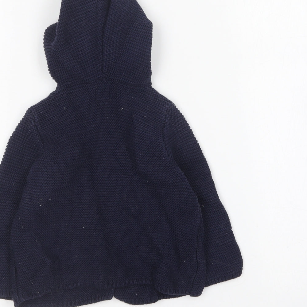 Gap Baby Blue Cotton Cardigan Jumper Size 6-9 Months
