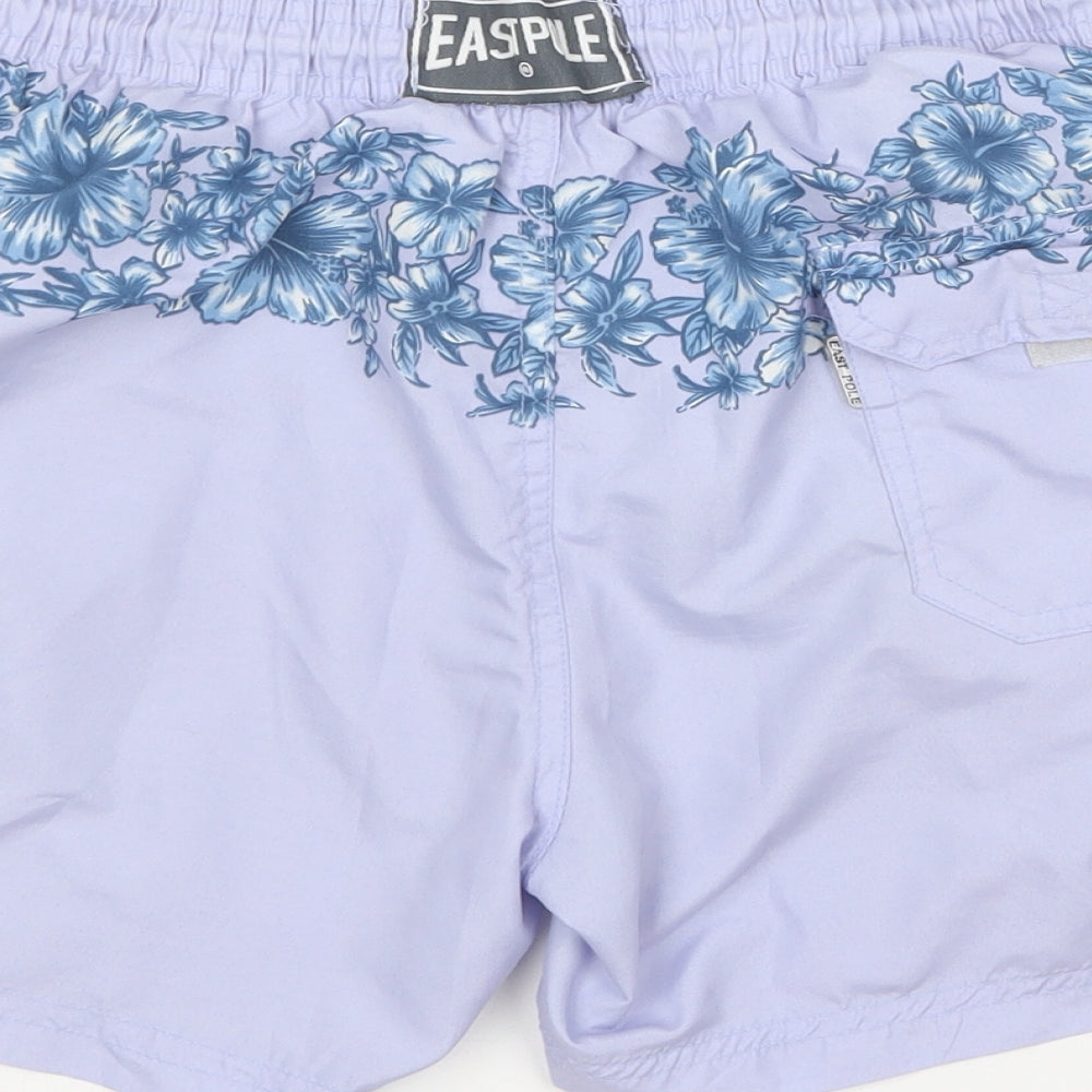 East Pole Mens Purple Polyester Sweat Shorts Size M L6 in Regular