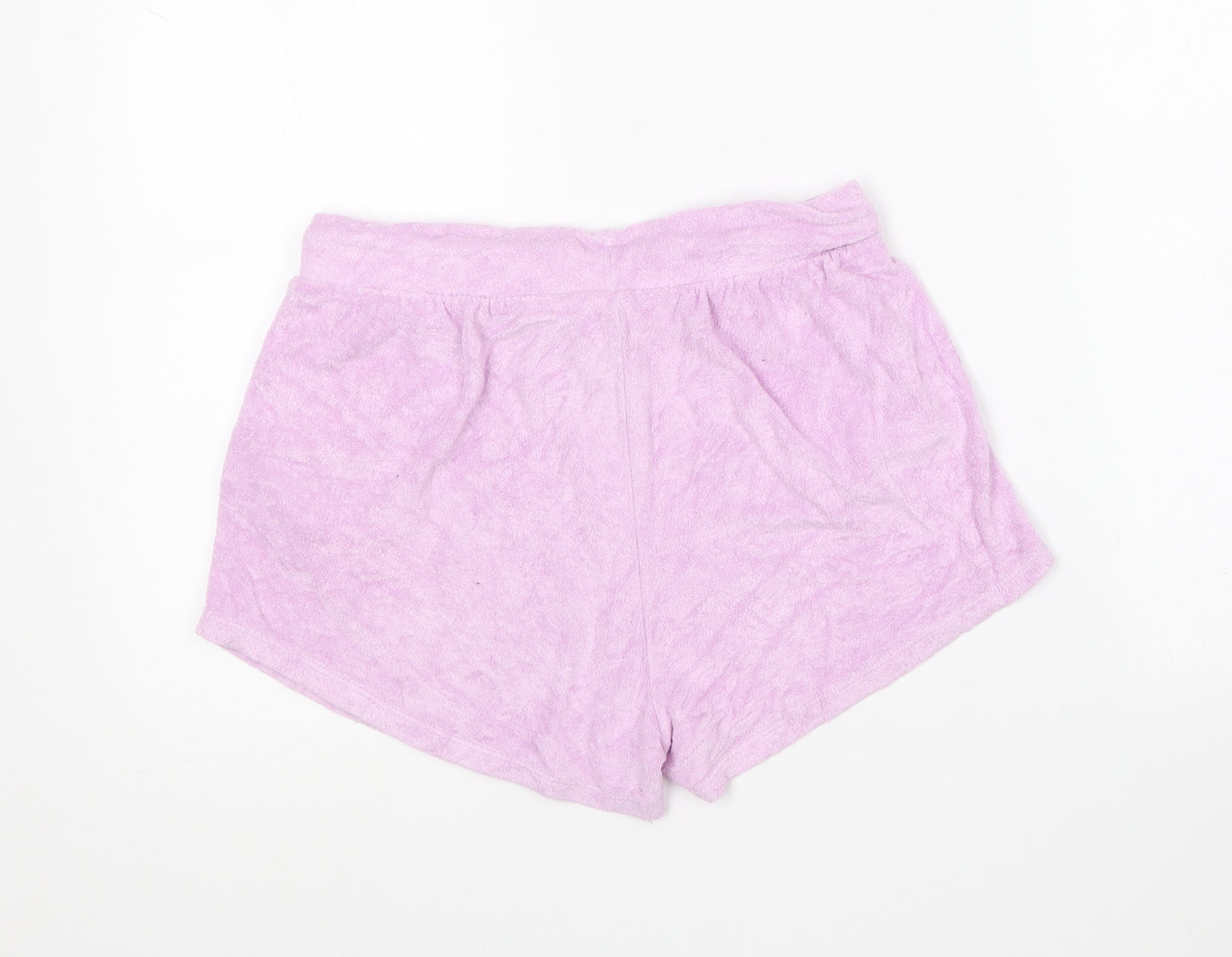 Dunnes Stores Womens Purple Viscose Sweat Shorts Size S L5 in Regular