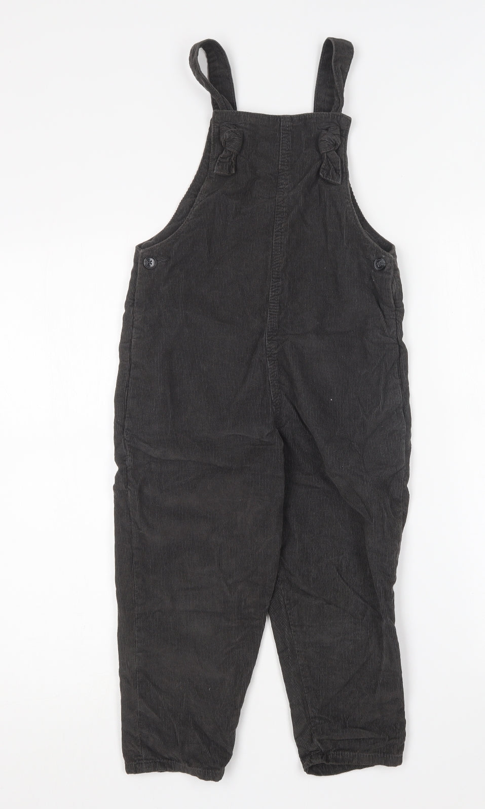 NEXT Girls Brown Cotton Dungaree One-Piece Size 6 Years