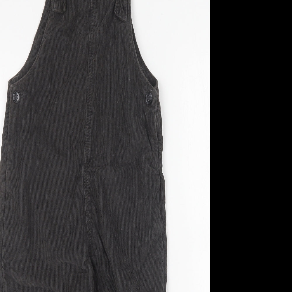 NEXT Girls Brown Cotton Dungaree One-Piece Size 6 Years