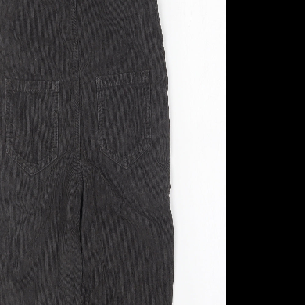 NEXT Girls Brown Cotton Dungaree One-Piece Size 6 Years