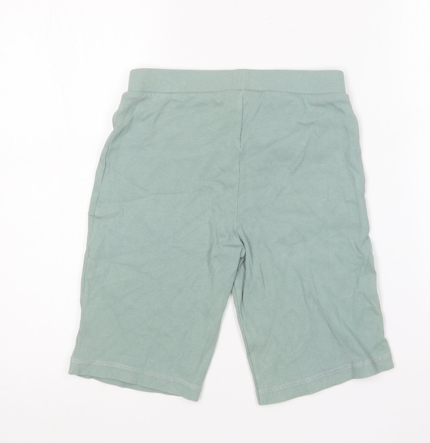 George Girls Green Cotton Compression Shorts Size 9-10 Years Regular
