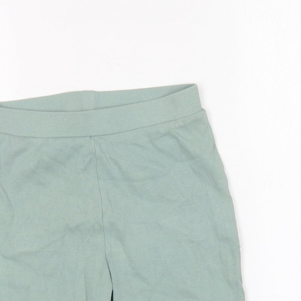 George Girls Green Cotton Compression Shorts Size 9-10 Years Regular