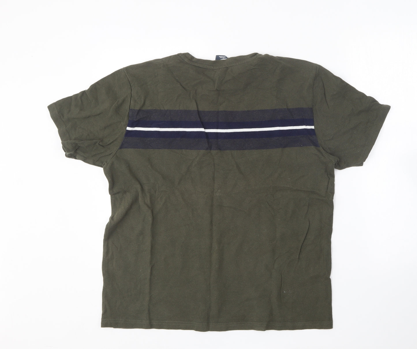 Tottenham Hotspur F.C. Mens Green Cotton T-Shirt Size L Round Neck - Tottenham Hotspur