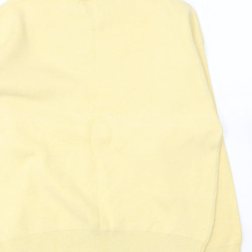 Primark Womens Yellow Crew Neck Viscose Pullover Jumper Size M