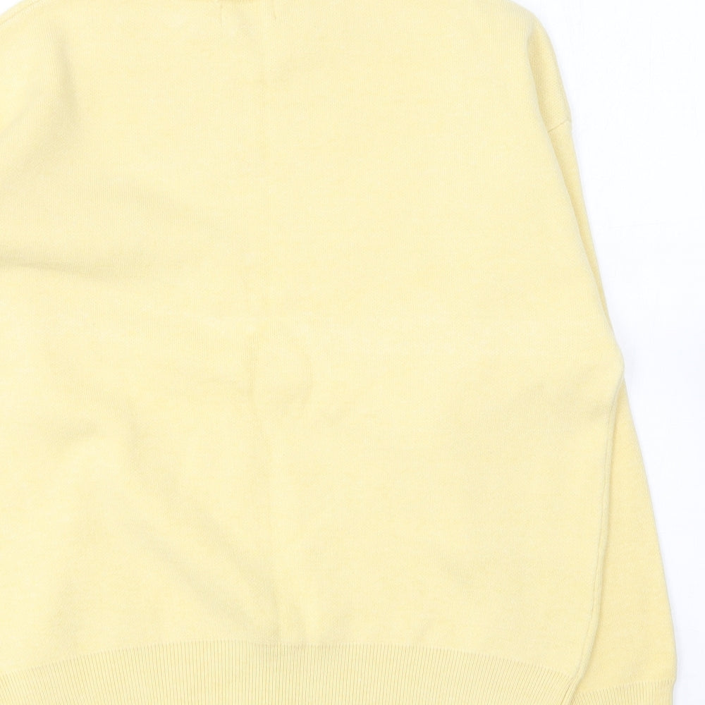 Primark Womens Yellow Crew Neck Viscose Pullover Jumper Size M