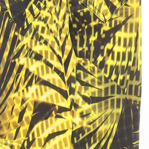 Atelier Gardeur Womens Yellow Cotton Trousers Size 8 L28 in Regular