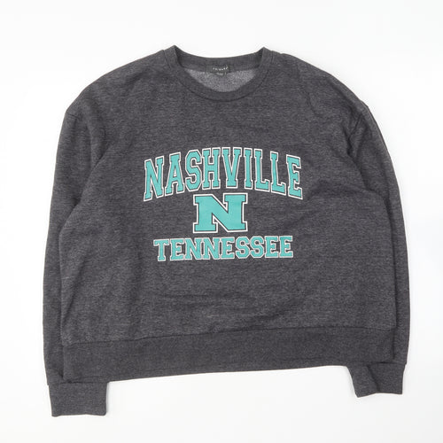 Primark Womens Grey Round Neck Polyester Pullover Jumper Size 14 - Nashville Tennessee