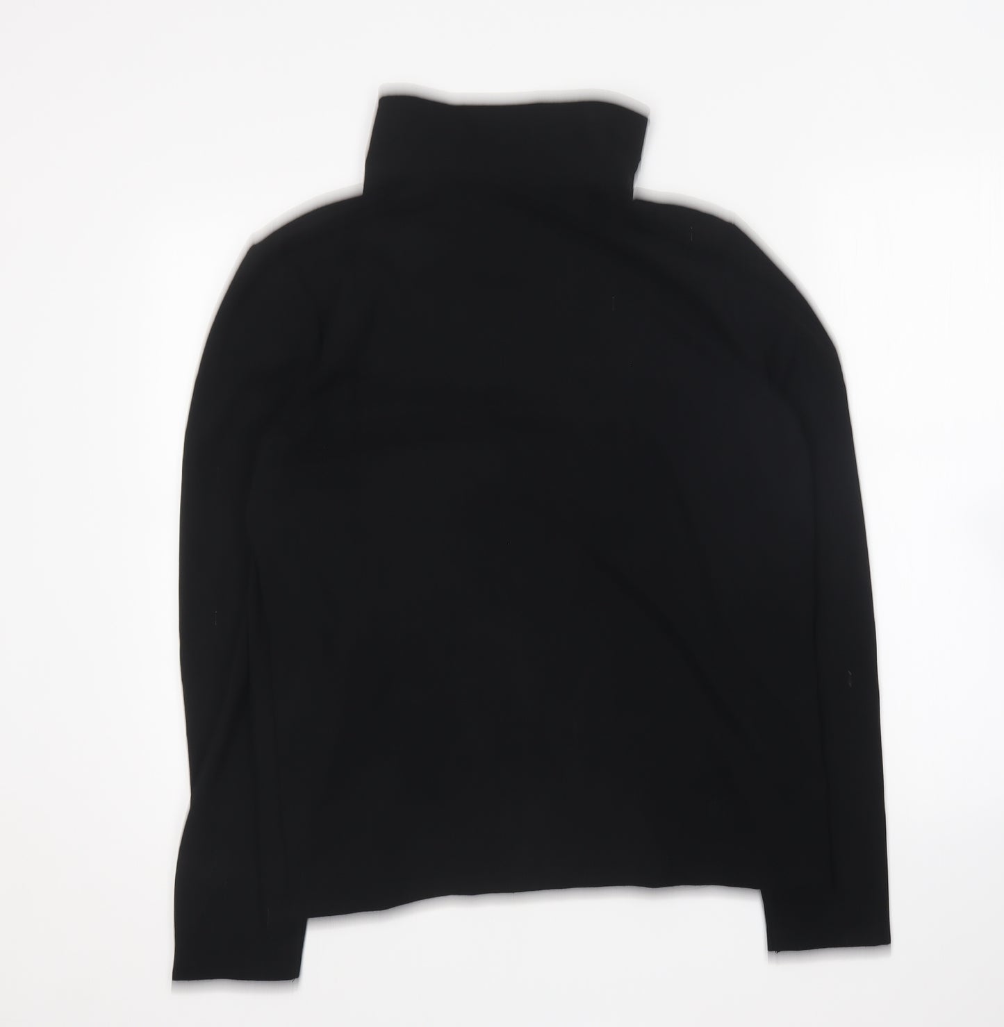 Matalan Womens Black Collared Polyester Pullover Jumper Size 12