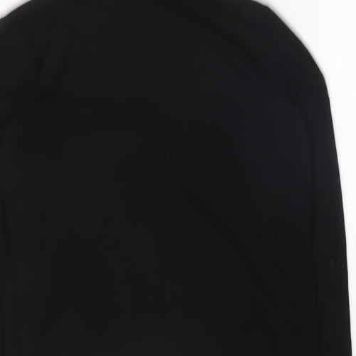 Matalan Womens Black Collared Polyester Pullover Jumper Size 12