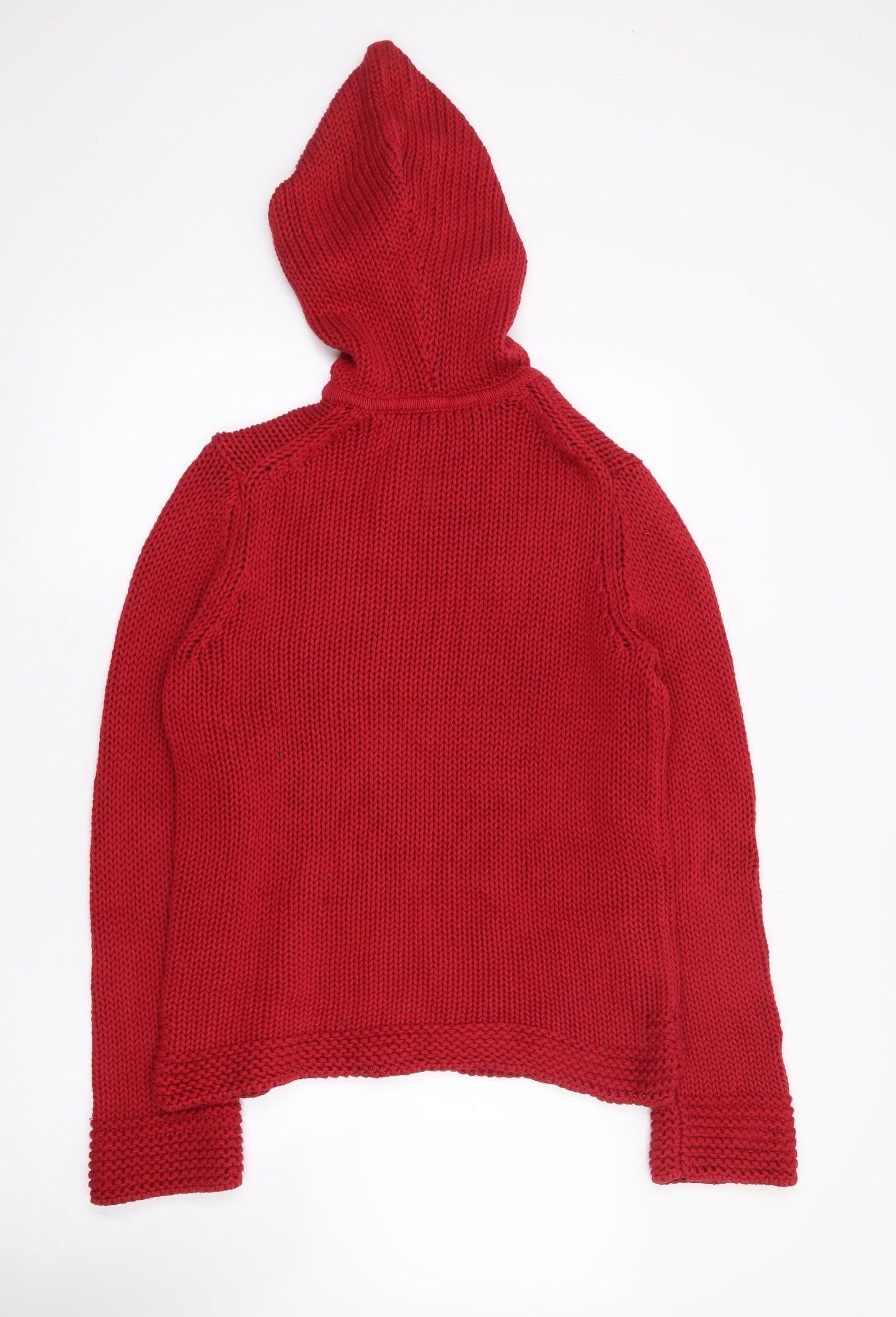 Gap Womens Red 100% Cotton Pullover Hoodie Size L Pullover