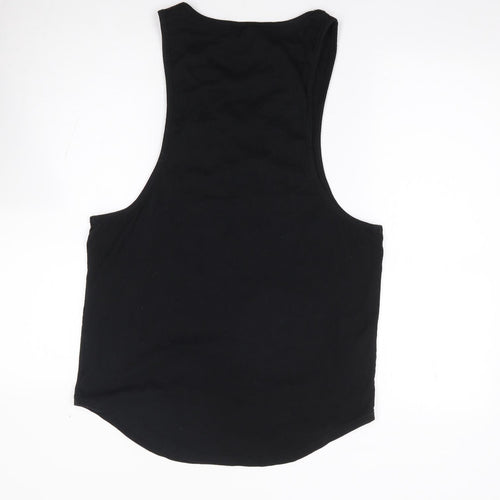 Sinners Attire Mens Black Cotton T-Shirt Size M Round Neck