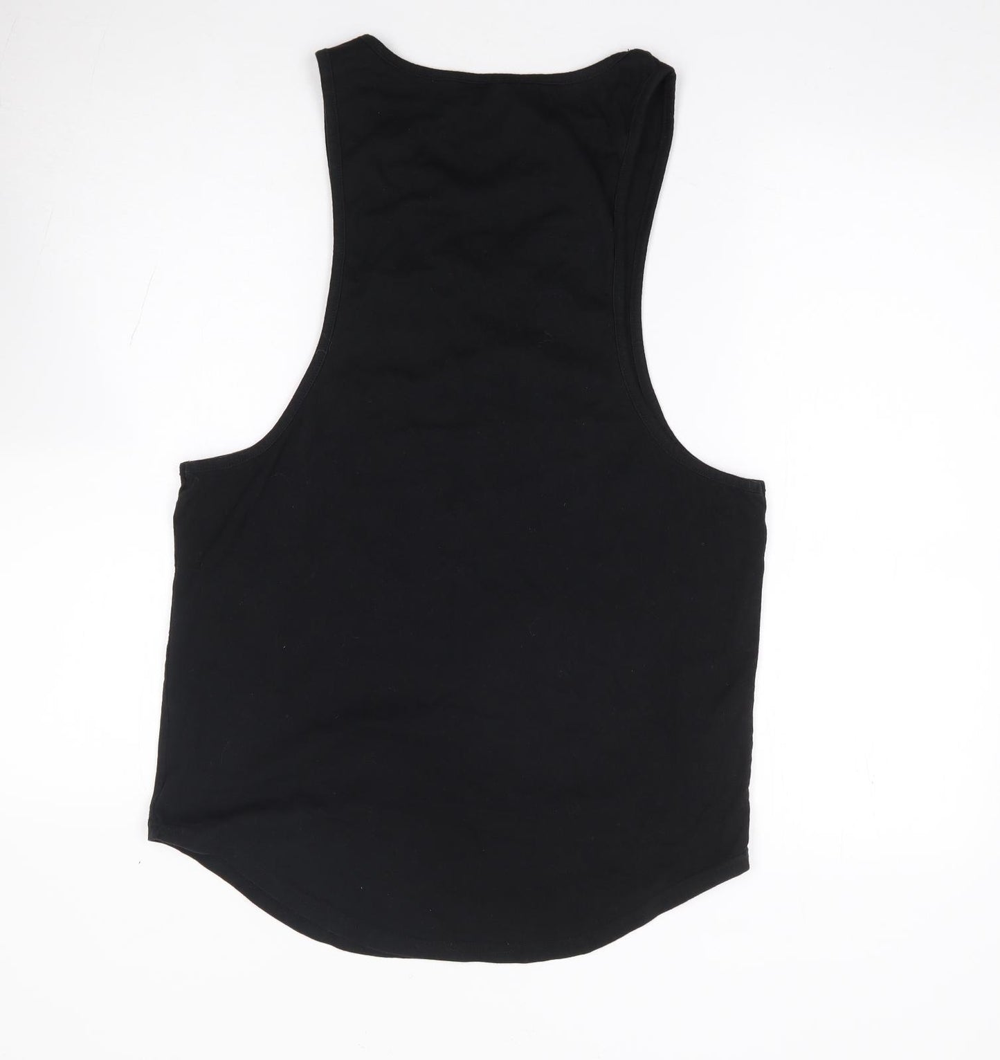 Sinners Attire Mens Black Cotton T-Shirt Size M Round Neck