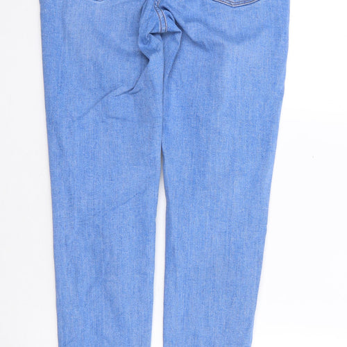 Primark Womens Blue Cotton Skinny Jeans Size 10 L29 in Regular Zip