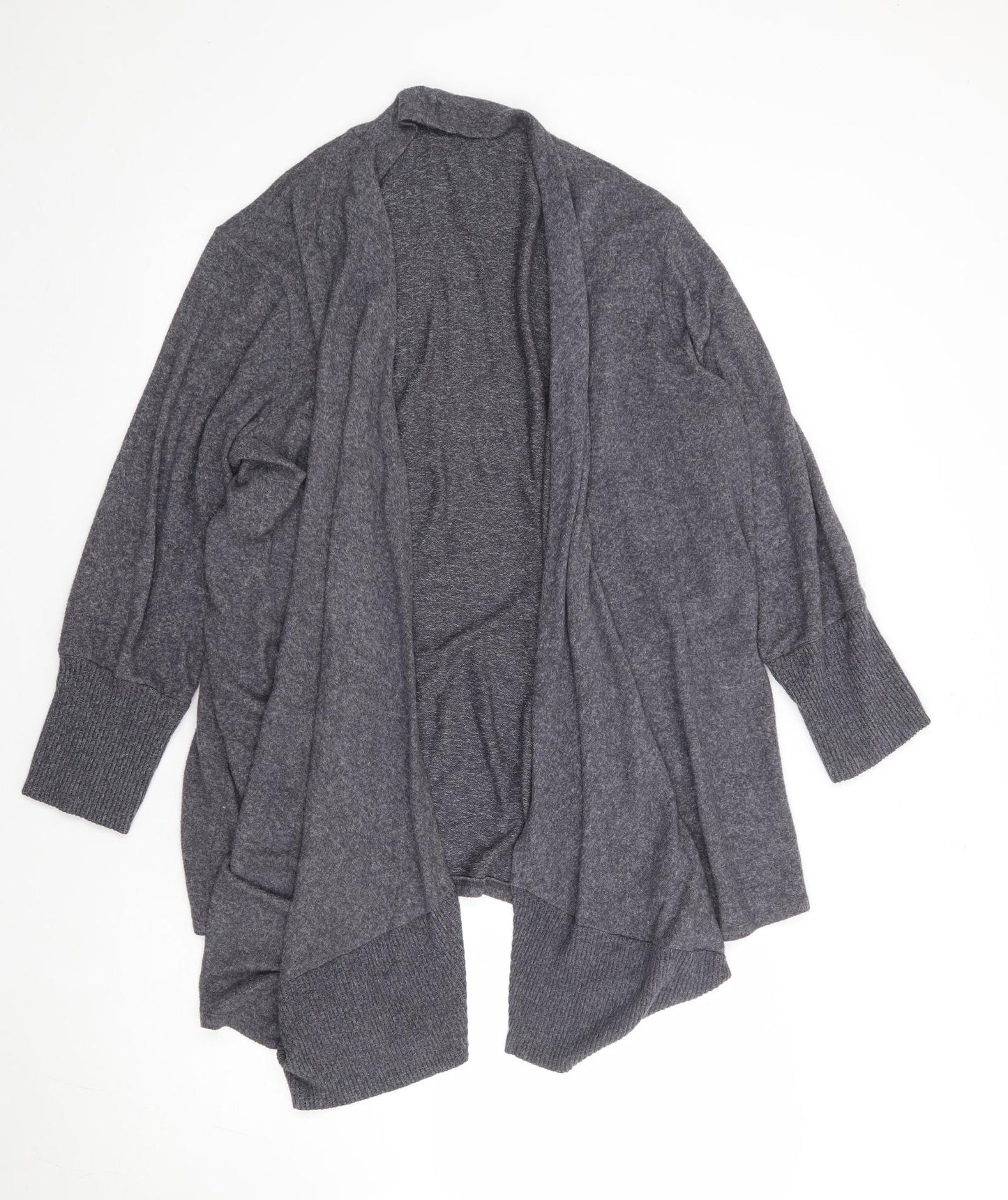 George Womens Grey V-Neck Viscose Cardigan Jumper Size XL