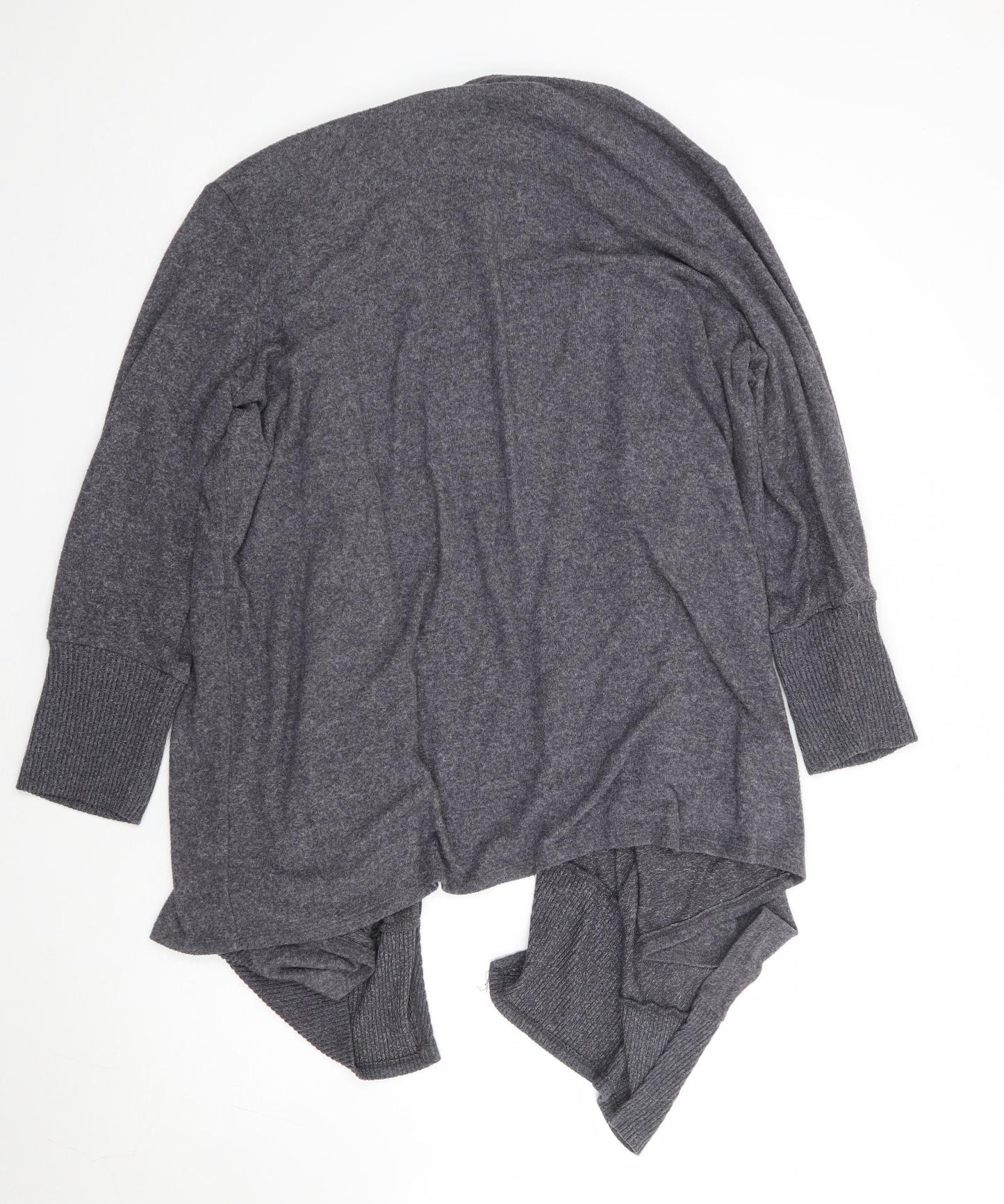 George Womens Grey V-Neck Viscose Cardigan Jumper Size XL