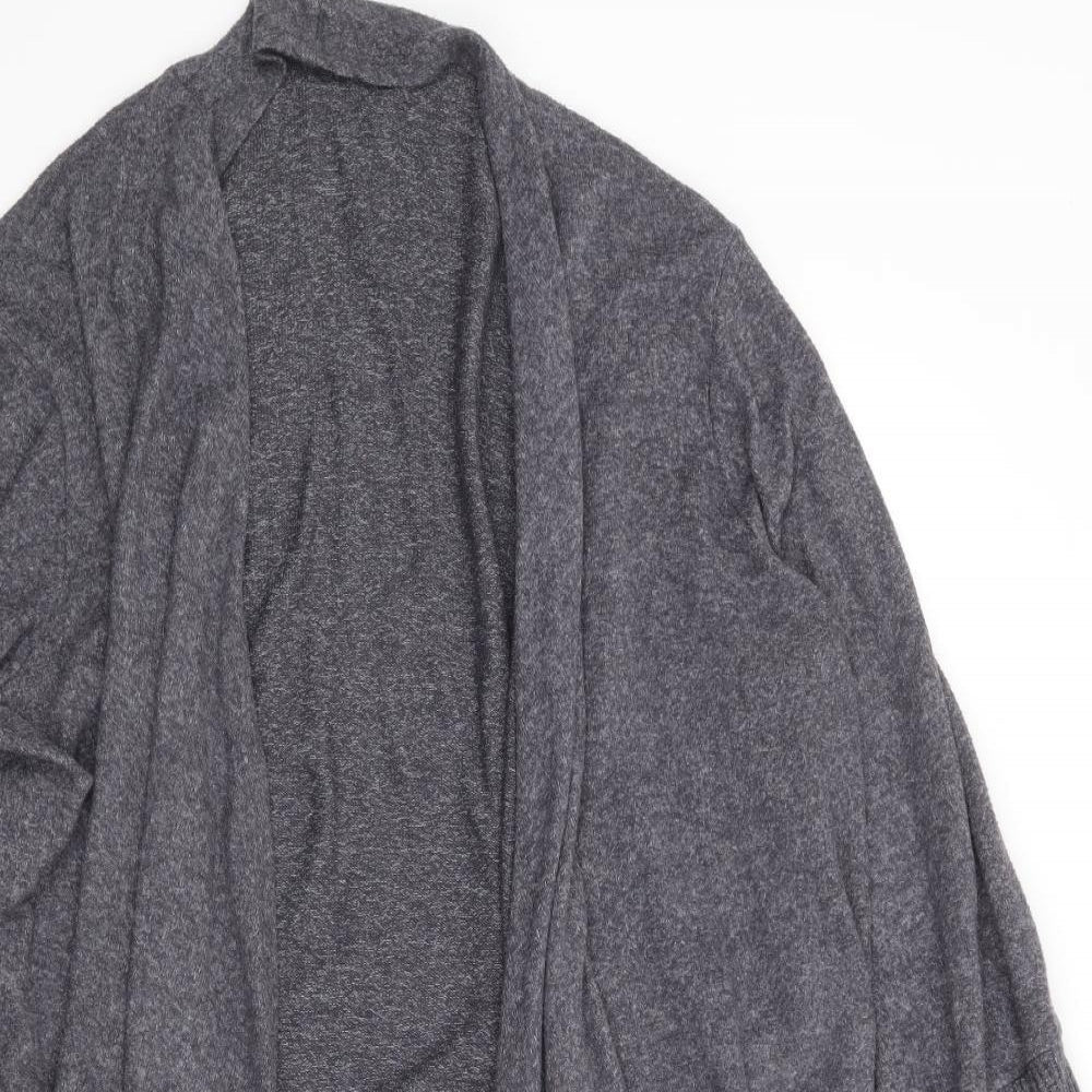 George Womens Grey V-Neck Viscose Cardigan Jumper Size XL