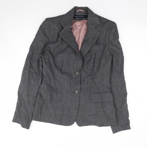 French Connection Womens Grey Wool Jacket Suit Jacket Size 12