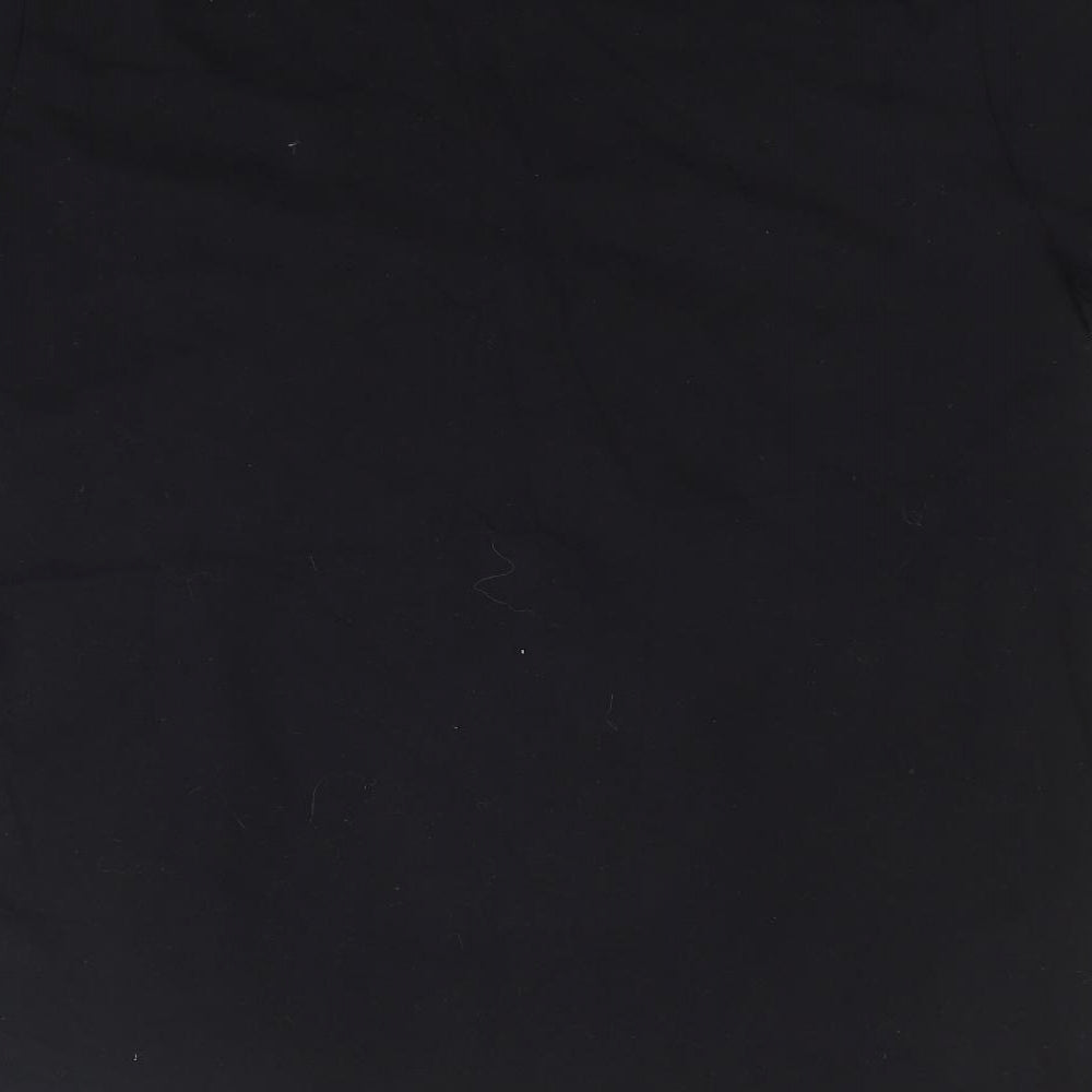 Primark Womens Black 100% Cotton Basic T-Shirt Size M Crew Neck