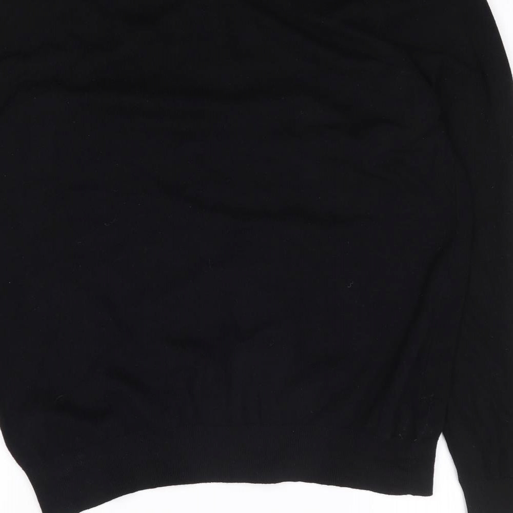 George Womens Black Round Neck Viscose Cardigan Jumper Size 16