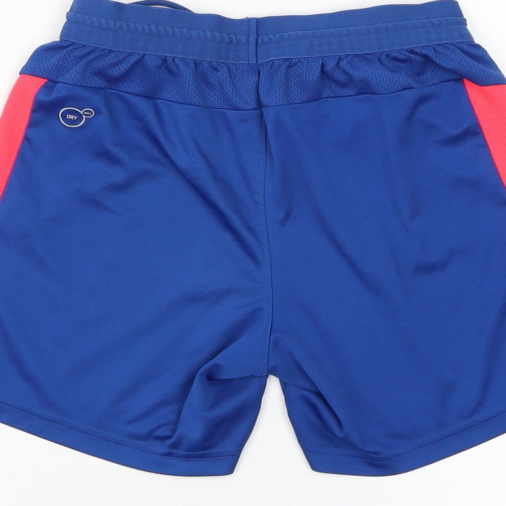 PUMA Boys Blue Polyester Sweat Shorts Size 9-10 Years Regular