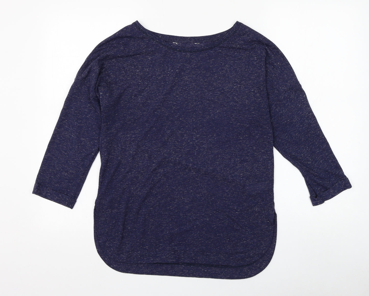 F&F Womens Blue Round Neck Polyester Pullover Jumper Size 12