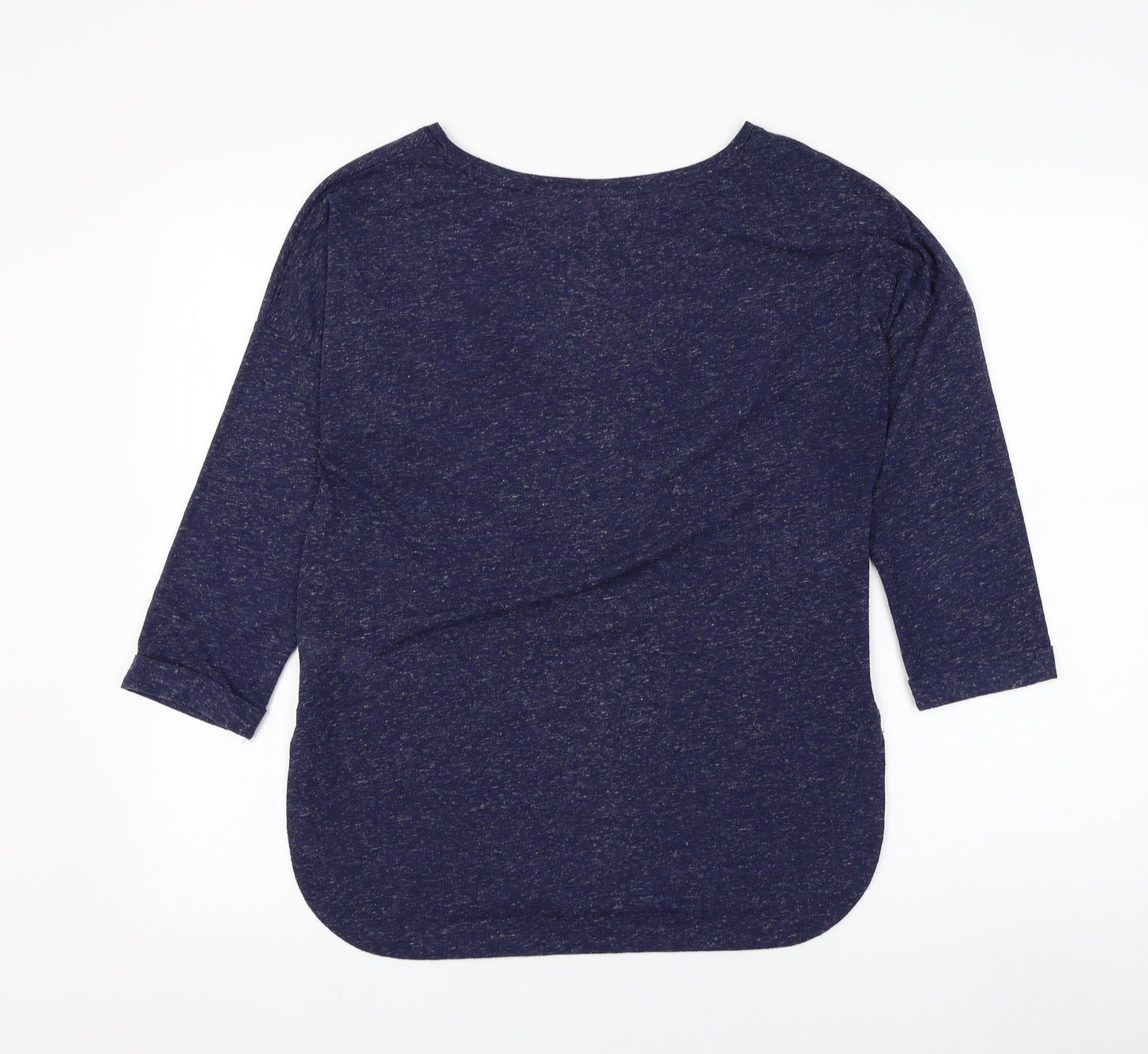 F&F Womens Blue Round Neck Polyester Pullover Jumper Size 12