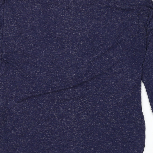 F&F Womens Blue Round Neck Polyester Pullover Jumper Size 12