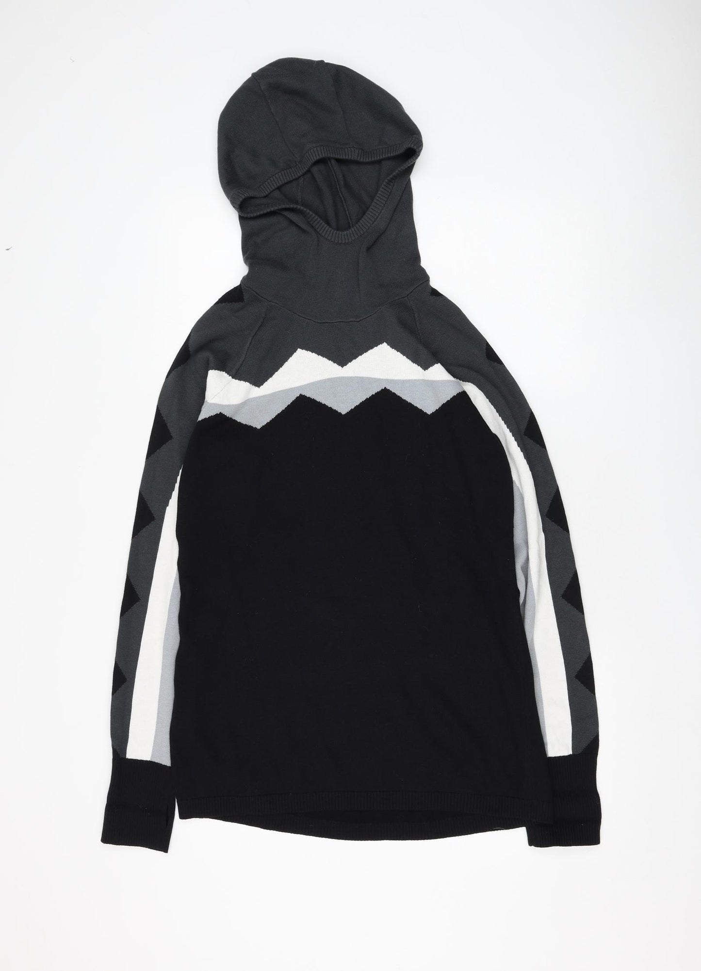 Gap Mens Black Cotton Pullover Hoodie Size L