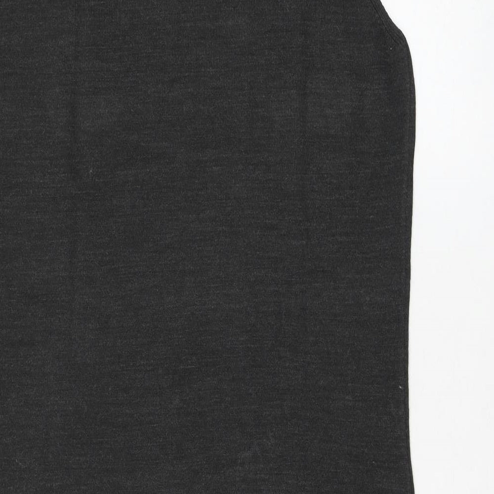 Fat Face Womens Grey Acrylic Shift Size L Round Neck Pullover
