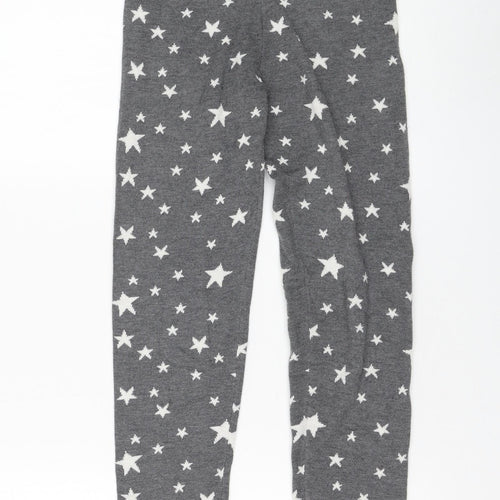 Brotes Girls Grey Polyester Jogger Trousers Size 14 Years Regular Pullover - Star, Leggings