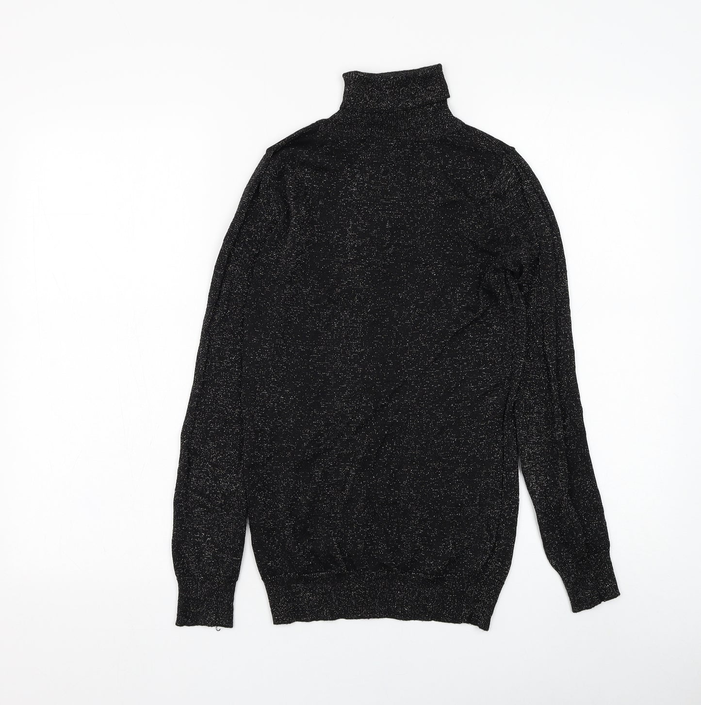 Atmosphere Womens Black Roll Neck Viscose Pullover Jumper Size 8