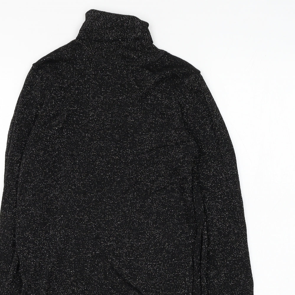 Atmosphere Womens Black Roll Neck Viscose Pullover Jumper Size 8