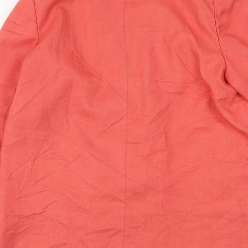 Preworn Womens Pink Jacket Blazer Size 12