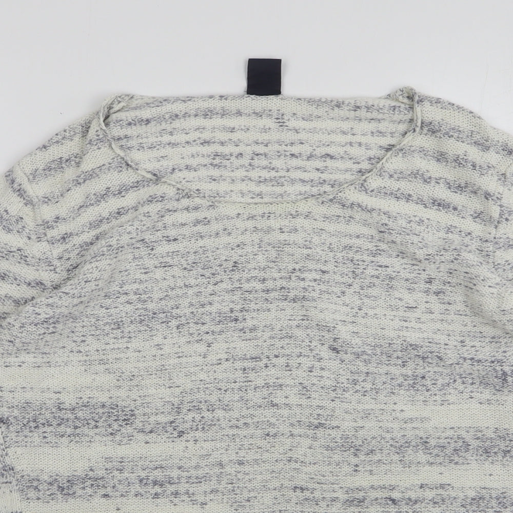 Gap Womens Multicoloured Round Neck Geometric Polyester Pullover Jumper Size S