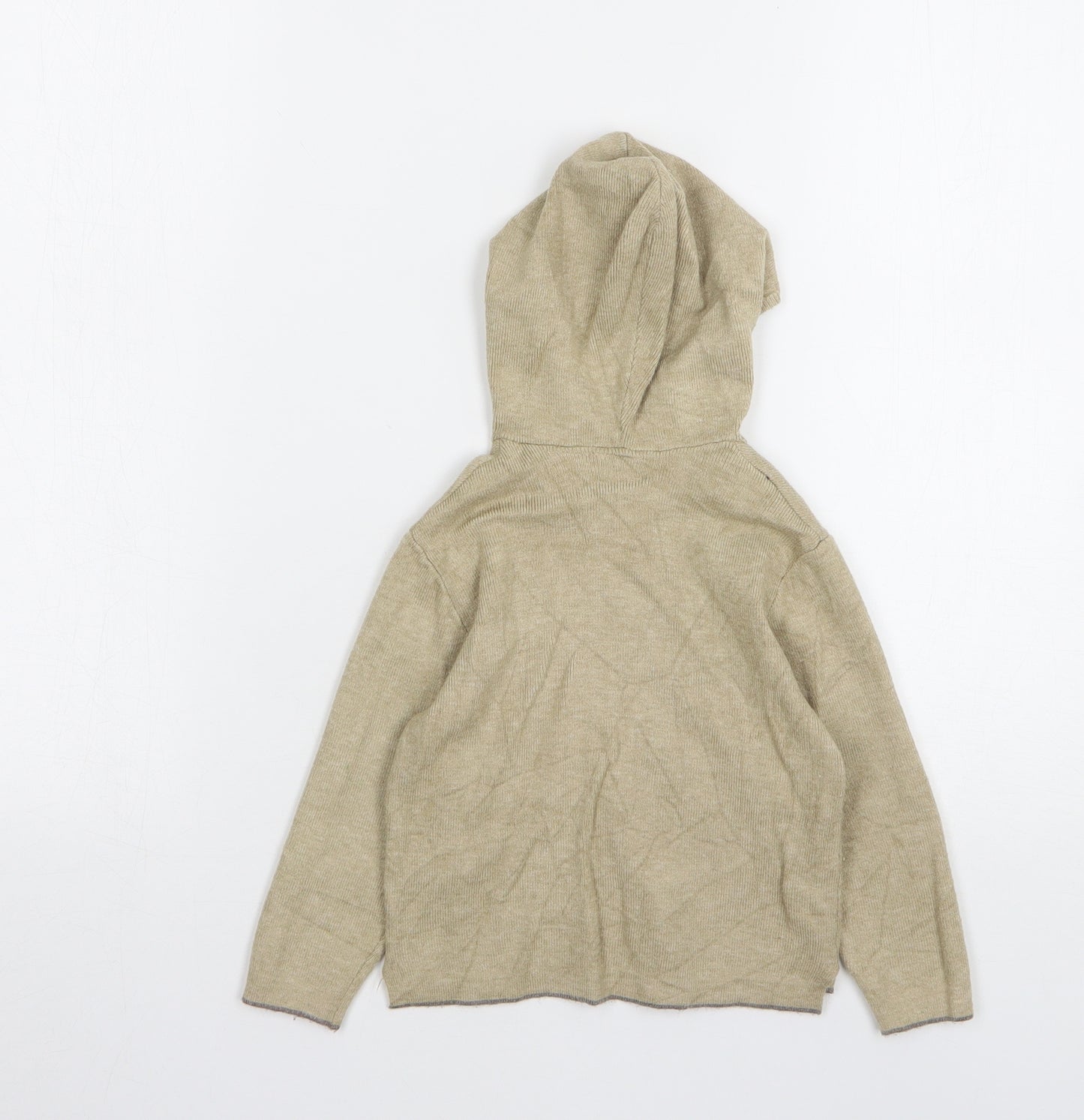 Zara Boys Beige Cotton Pullover Jumper Size 18-24 Months
