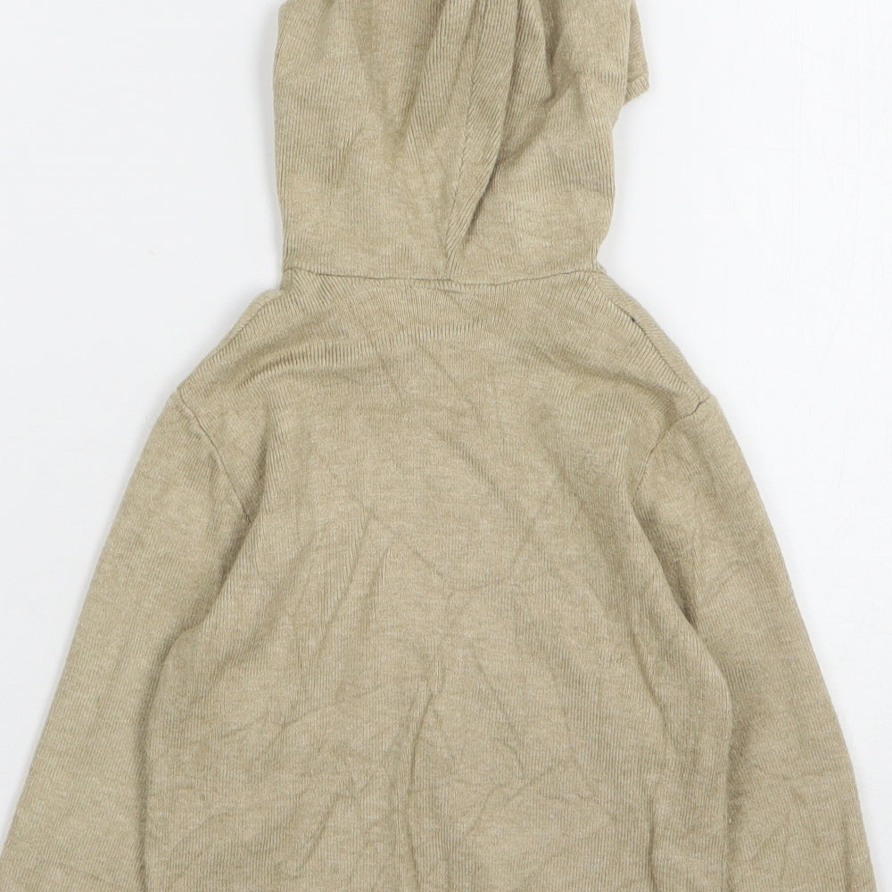 Zara Boys Beige Cotton Pullover Jumper Size 18-24 Months