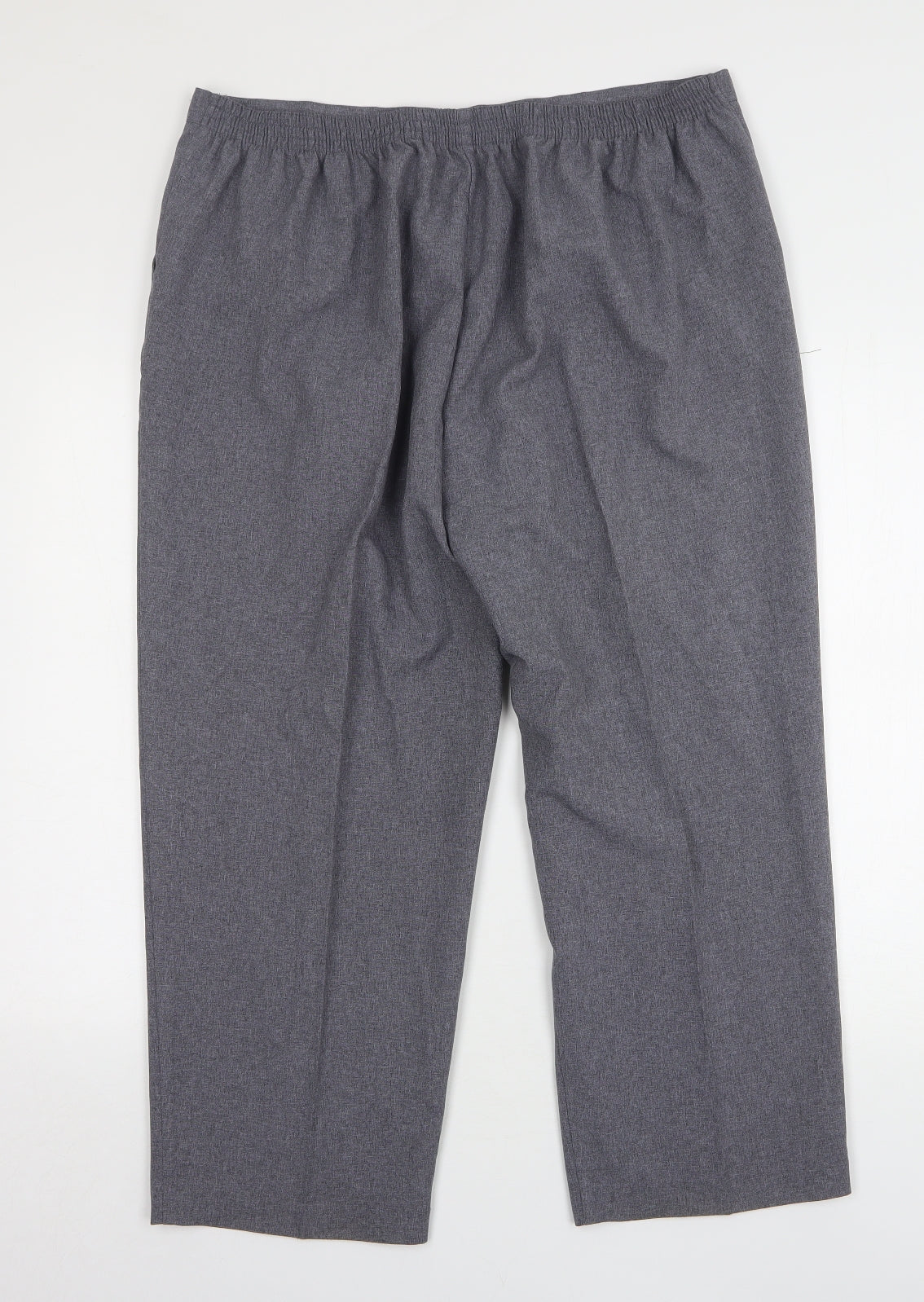 Happit Womens Grey Polyester Cropped Trousers Size 22 L26 in Regular