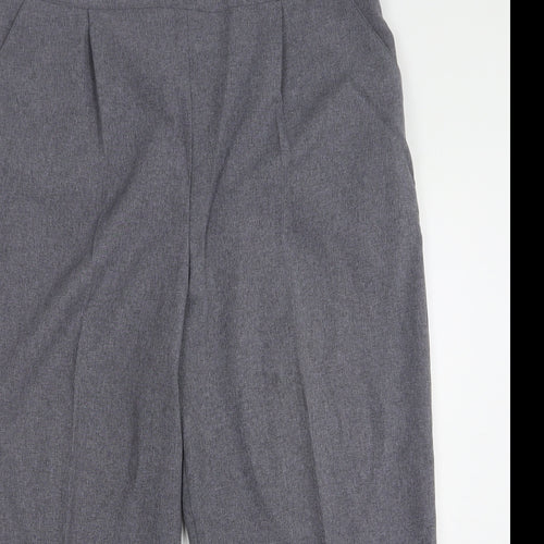 Happit Womens Grey Polyester Cropped Trousers Size 22 L26 in Regular