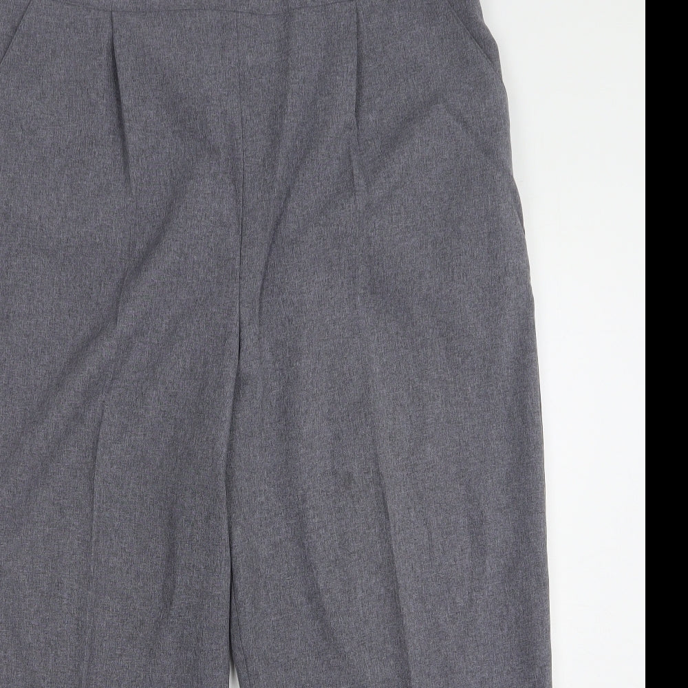 Happit Womens Grey Polyester Cropped Trousers Size 22 L26 in Regular