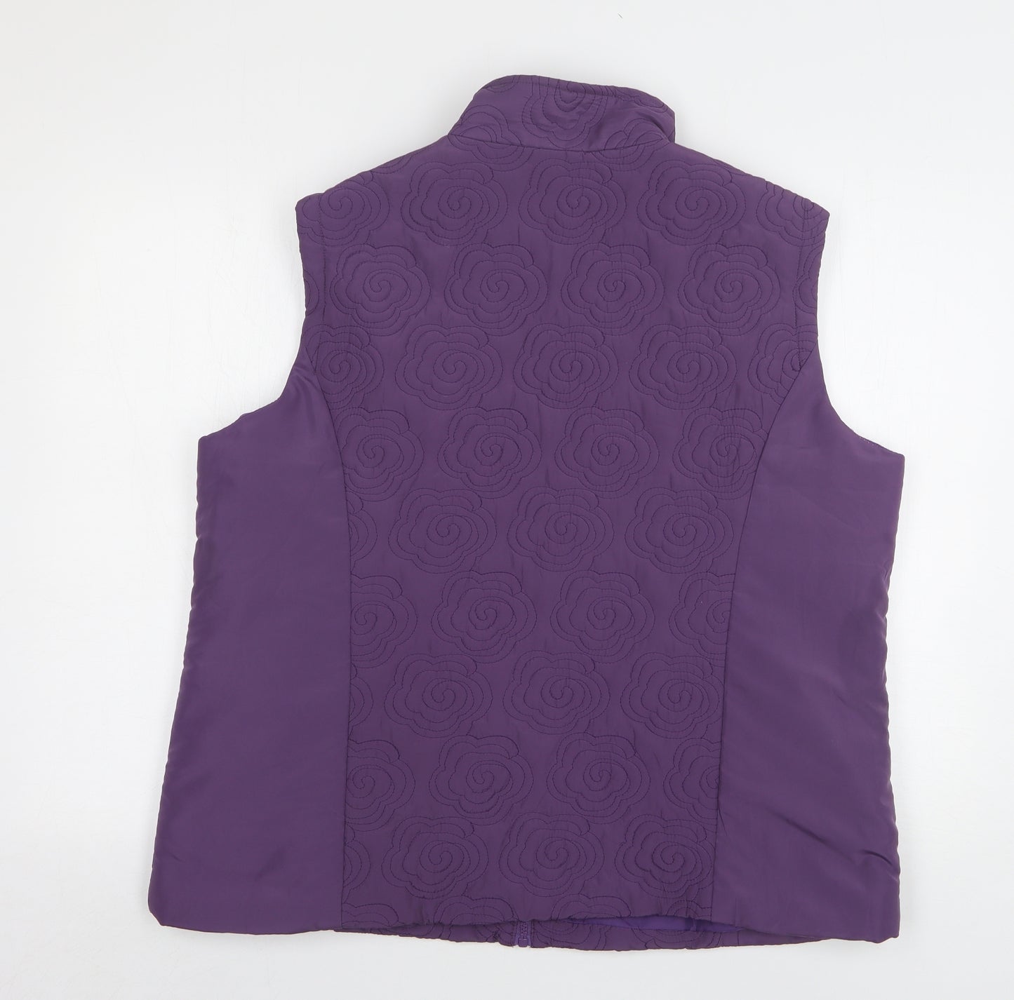 Honor Millburn Womens Purple Gilet Coat Size 18